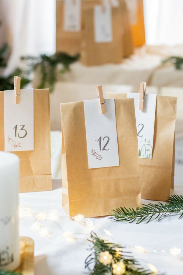 DIY Set - Adventskalender zum Befüllen selber machen | Unsere kleine Bastelstube - DIY Bastelideen für Feste & Anlässe