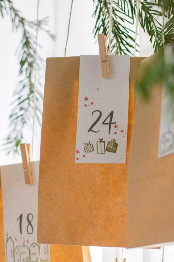 DIY Set - Adventskalender zum Befüllen selber machen | Unsere kleine Bastelstube - DIY Bastelideen für Feste & Anlässe