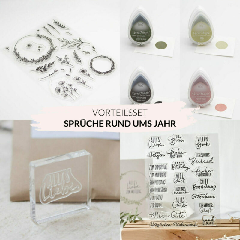 Vorteilsset Sprüche rund ums Jahr Unsere kleine Bastelstube