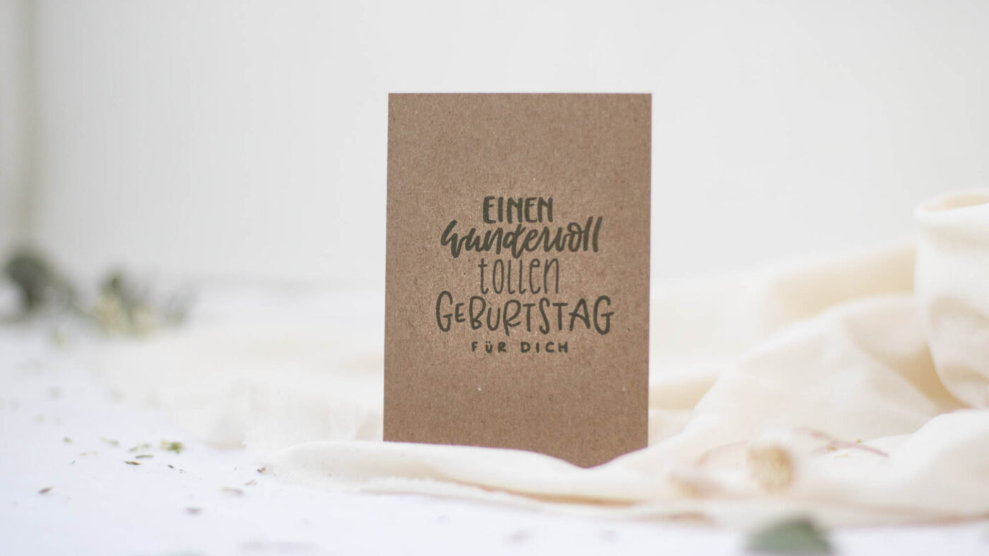Stempel Einen wundervoll tollen Geburtstag für dich | Unsere kleine Bastelstube - DIY Bastelideen für Feste & Anlässe