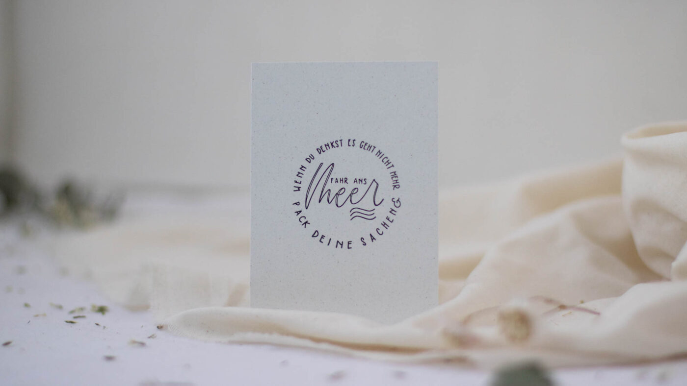 Stempel Wenn du denkst es geht nicht mehr... | Unsere kleine Bastelstube - DIY Bastelideen für Feste & Anlässe