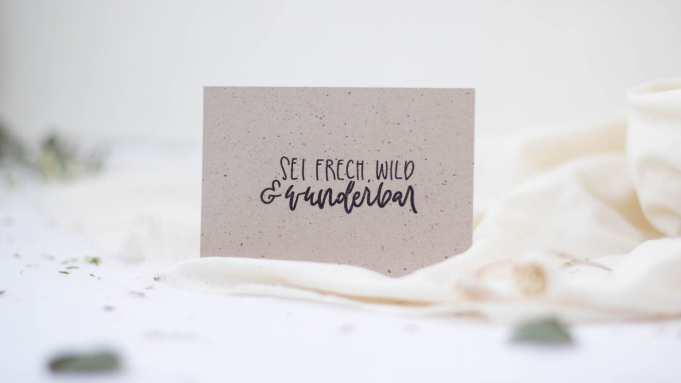 Stempel Sei frech, wild & wunderbar | Unsere kleine Bastelstube - DIY Bastelideen für Feste & Anlässe