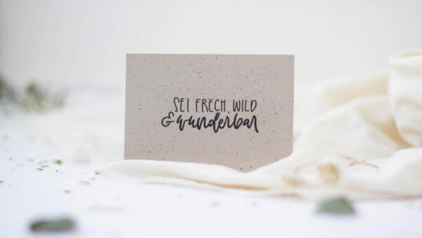 Stempel Sei frech, wild & wunderbar | Unsere kleine Bastelstube - DIY Bastelideen für Feste & Anlässe