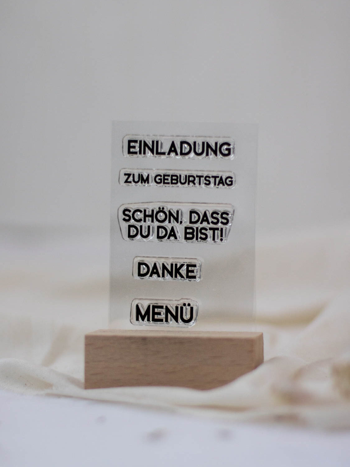 Stempelset Einladung | Unsere kleine Bastelstube - DIY Bastelideen für Feste & Anlässe
