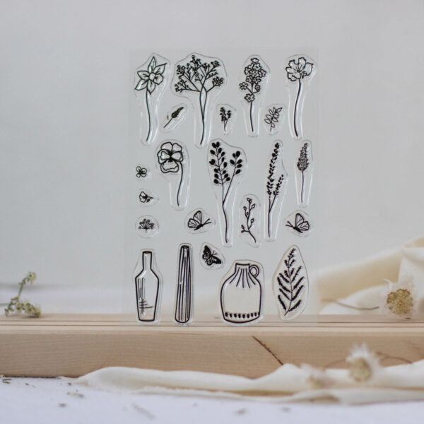 Stempelset Blumengrüße | Unsere kleine Bastelstube - DIY Bastelideen für Feste & Anlässe