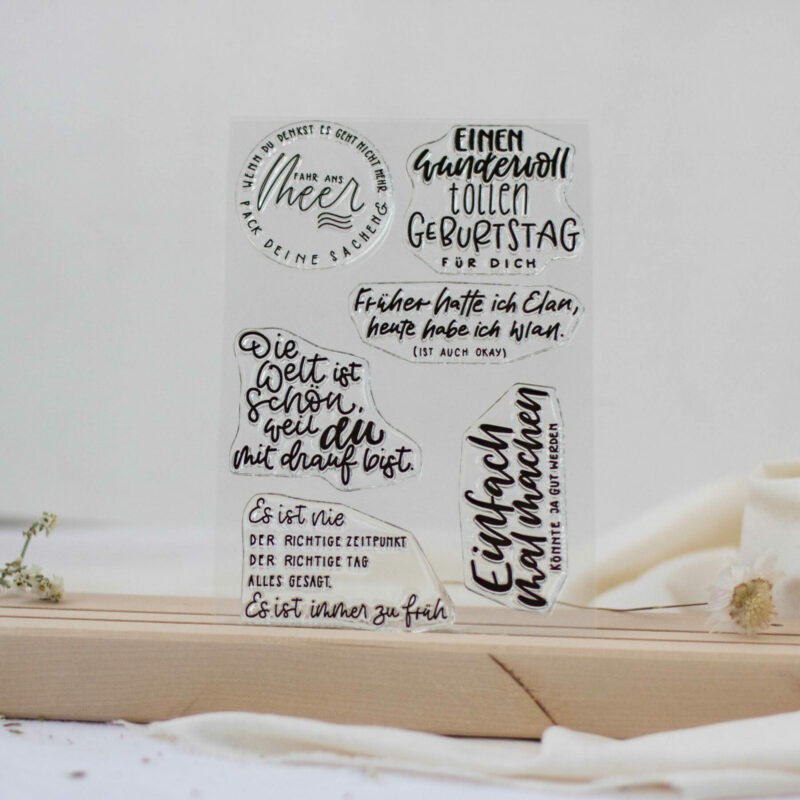 Stempel Einen wundervoll tollen Geburtstag für dich | Unsere kleine Bastelstube - DIY Bastelideen für Feste & Anlässe