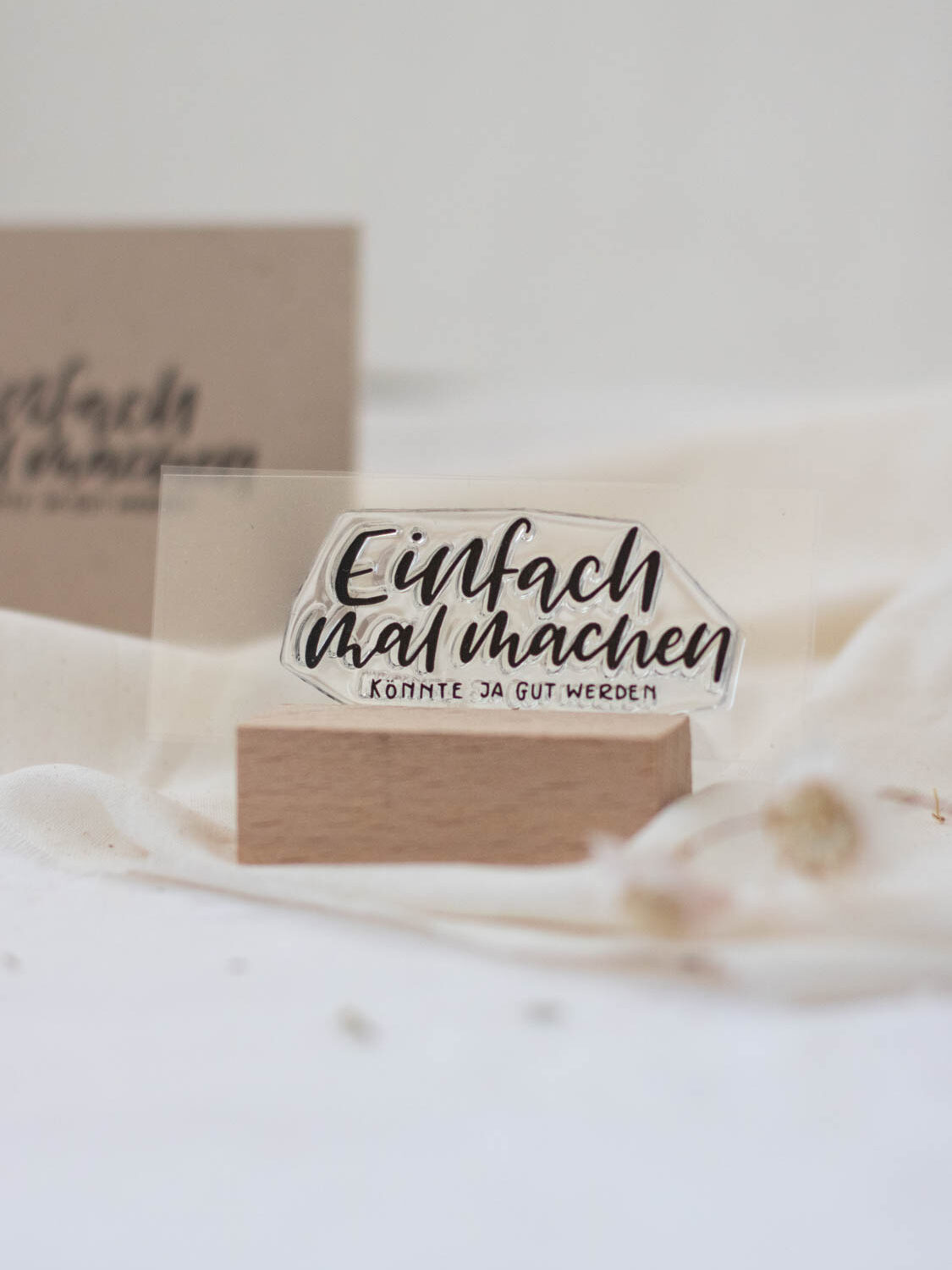 Stempel Einfach mal machen, könnte ja gut werden | Unsere kleine Bastelstube - DIY Bastelideen für Feste & Anlässe