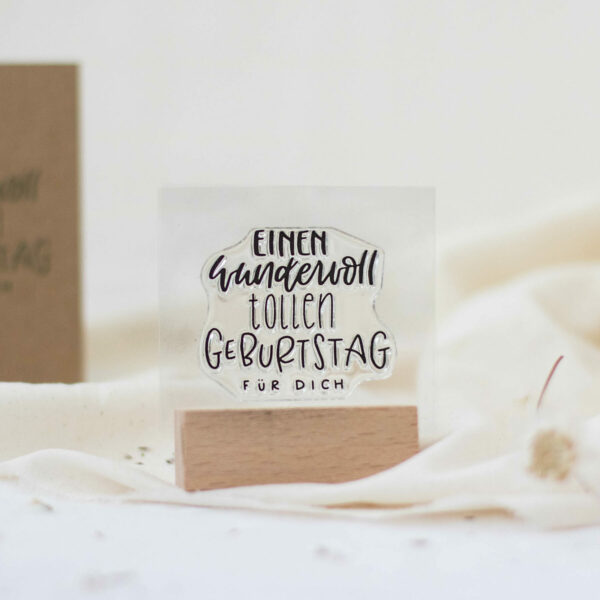Stempel Einen wundervoll tollen Geburtstag für dich | Unsere kleine Bastelstube - DIY Bastelideen für Feste & Anlässe