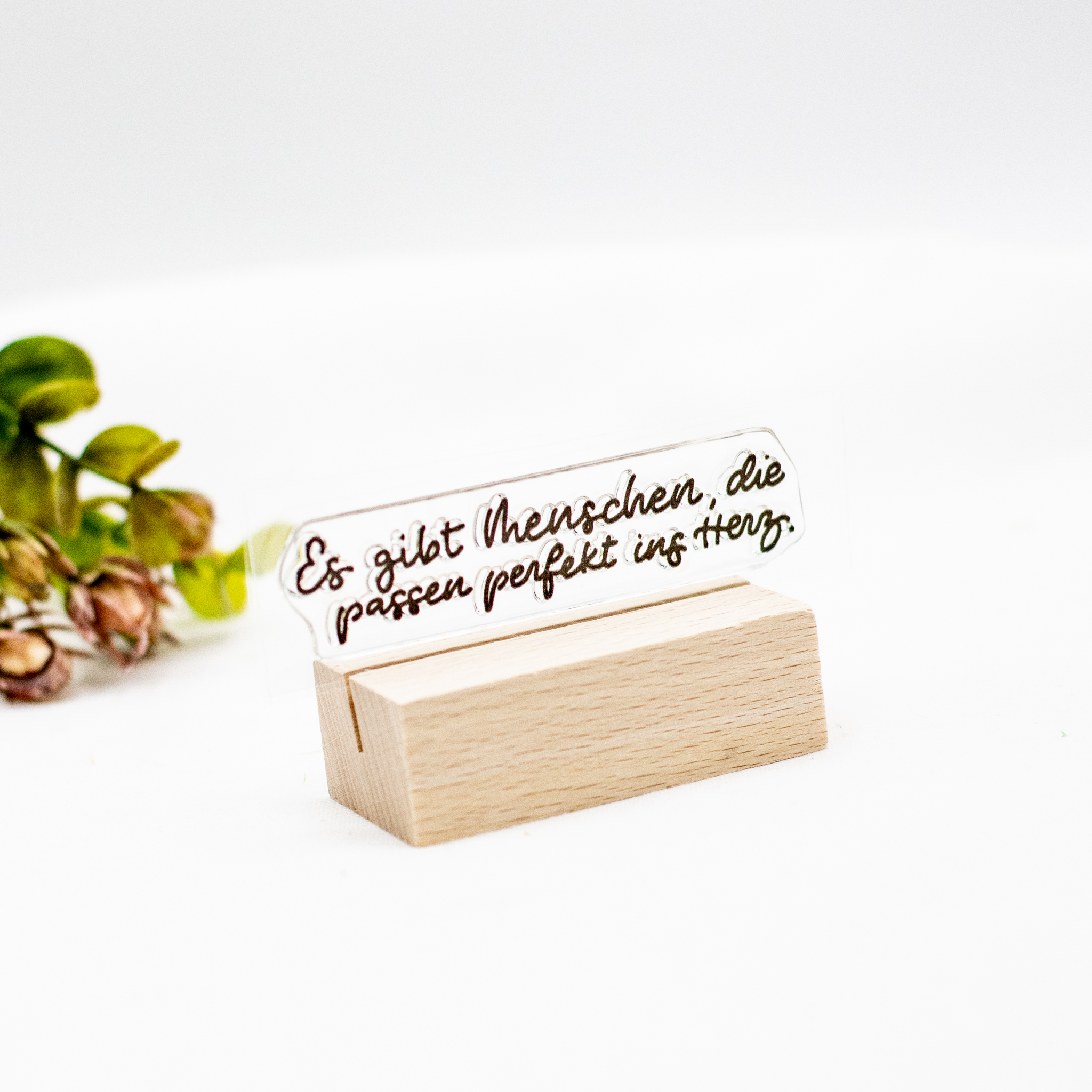 Stempel Es gibt Menschen die passen perfekt ins Herz Schriftstempel Es gibt Menschen die passen perfekt ins Herz für Karten und Geschenke