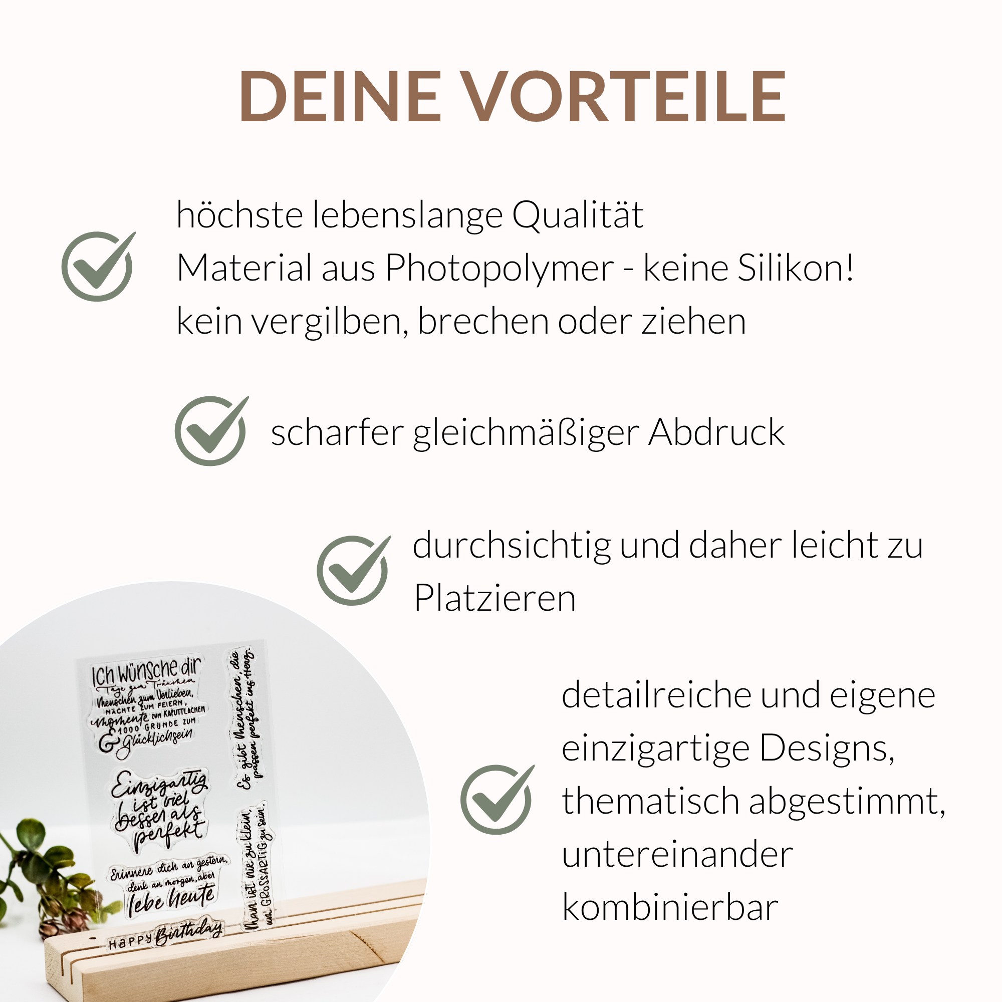 Unsere kleine Bastelstube - Stempelset Lebe Heute Unsere kleine Bastelstube - Stempelset Lebe Heute