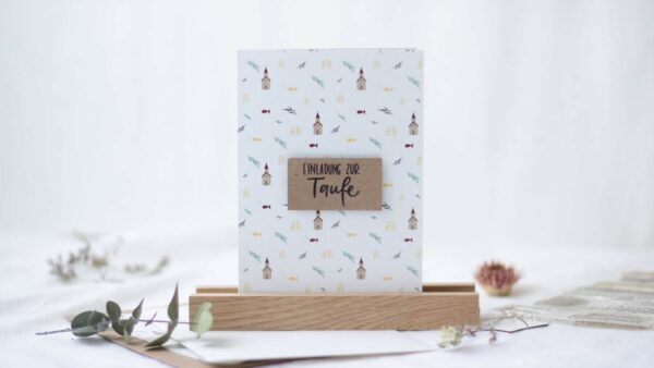 Modernes Designpapier Kirche, Regenbogen und Fisch | Unsere kleine Bastelstube - DIY Bastelideen für Feste & Anlässe