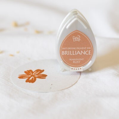 Tsukineko Brilliance Stempelkissen, Gold, 10 X 7 Cm, Schnelltrocknende Pigmentfarbe