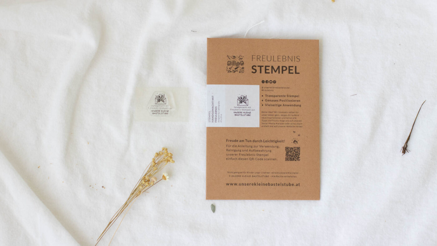 Stempel handgemacht mit Freulebnis-Stempel | Unsere kleine Bastelstube - DIY Bastelideen für Feste & Anlässe