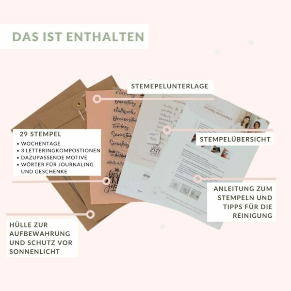 Stempelset Bullet Journal | Unsere kleine Bastelstube - DIY Bastelideen für Feste & Anlässe