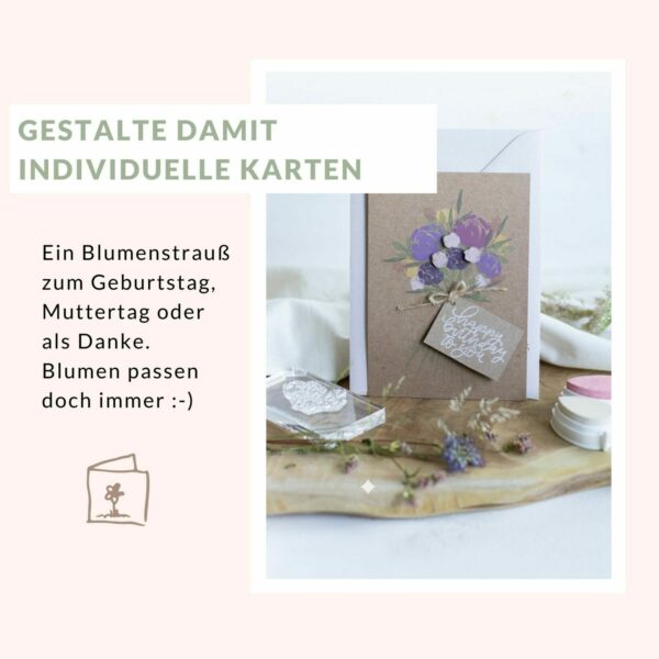 Stempelset kreidige Blumen | Unsere kleine Bastelstube - DIY Bastelideen für Feste & Anlässe