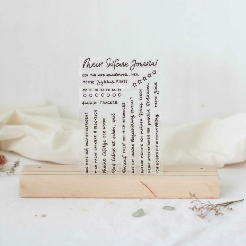 Stempelset Mein Selfcare Journal | Unsere kleine Bastelstube - DIY Bastelideen für Feste & Anlässe