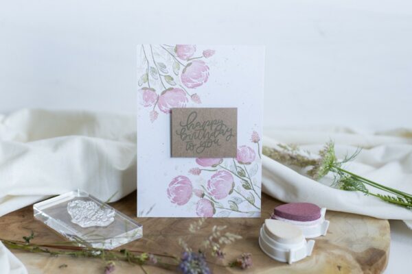 Stempelset kreidige Blumen | Unsere kleine Bastelstube - DIY Bastelideen für Feste & Anlässe