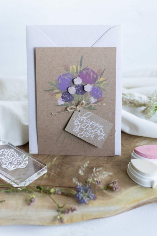 Stempelset kreidige Blumen | Unsere kleine Bastelstube - DIY Bastelideen für Feste & Anlässe