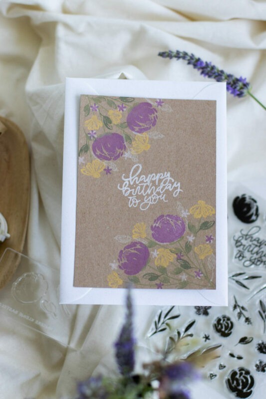 Stempelset kreidige Blumen | Unsere kleine Bastelstube - DIY Bastelideen für Feste & Anlässe