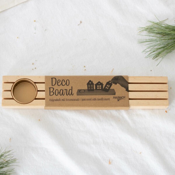 Deco Board 30 cm für Karten mit Teelichthalter | Unsere kleine Bastelstube - DIY Bastelideen für Feste & Anlässe