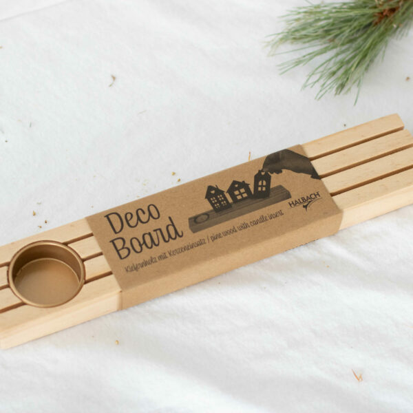 Deco Board 30 cm für Karten mit Teelichthalter | Unsere kleine Bastelstube - DIY Bastelideen für Feste & Anlässe