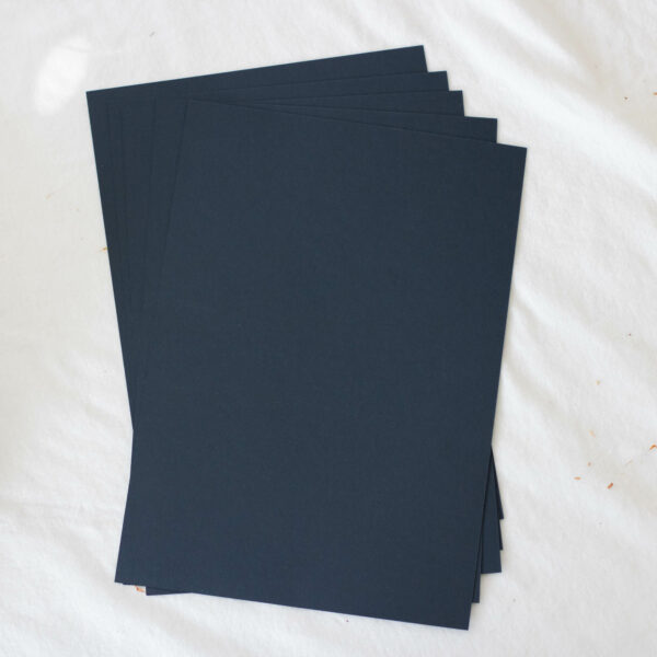 Premiumpapier Dunkelblau 5 Blatt 270g/m2 - A4 | Unsere kleine Bastelstube - DIY Bastelideen für Feste & Anlässe