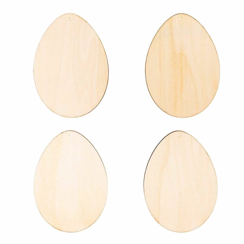 Holzdeko Anhänger Set Osterei, 4-teilig | Rico Design