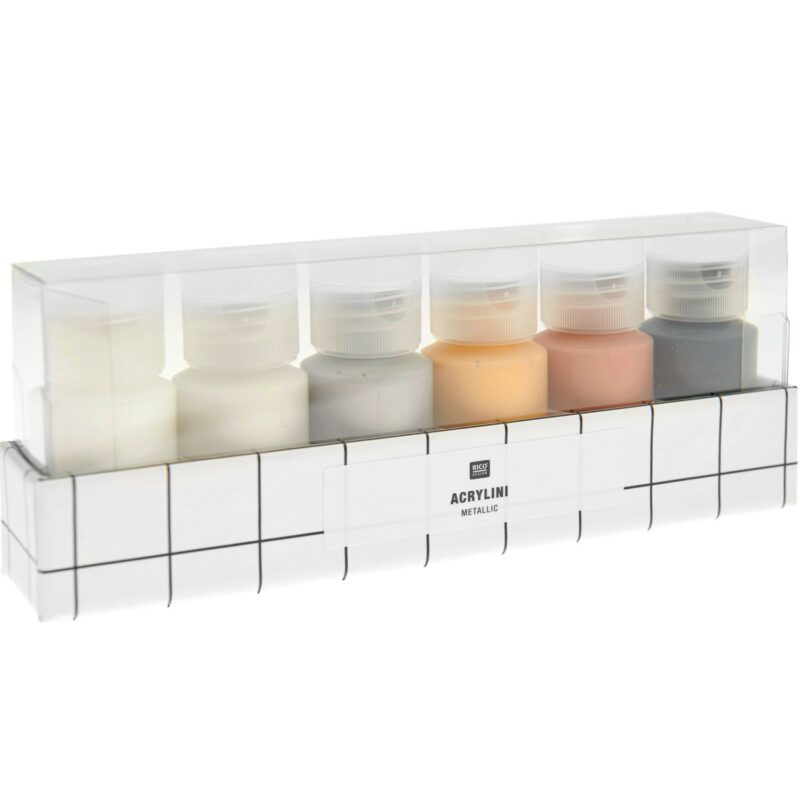Acrylini Set Metallic, 6x22 ml | Rico Design