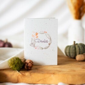 Herbst ist Kürbiszeit - DIY Karte mit Kürbis | Unsere kleine Bastelstube - DIY Bastelideen für Feste & Anlässe