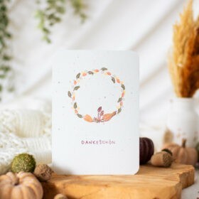 Herbst ist Kürbiszeit - DIY Karte mit Kürbis | Unsere kleine Bastelstube - DIY Bastelideen für Feste & Anlässe