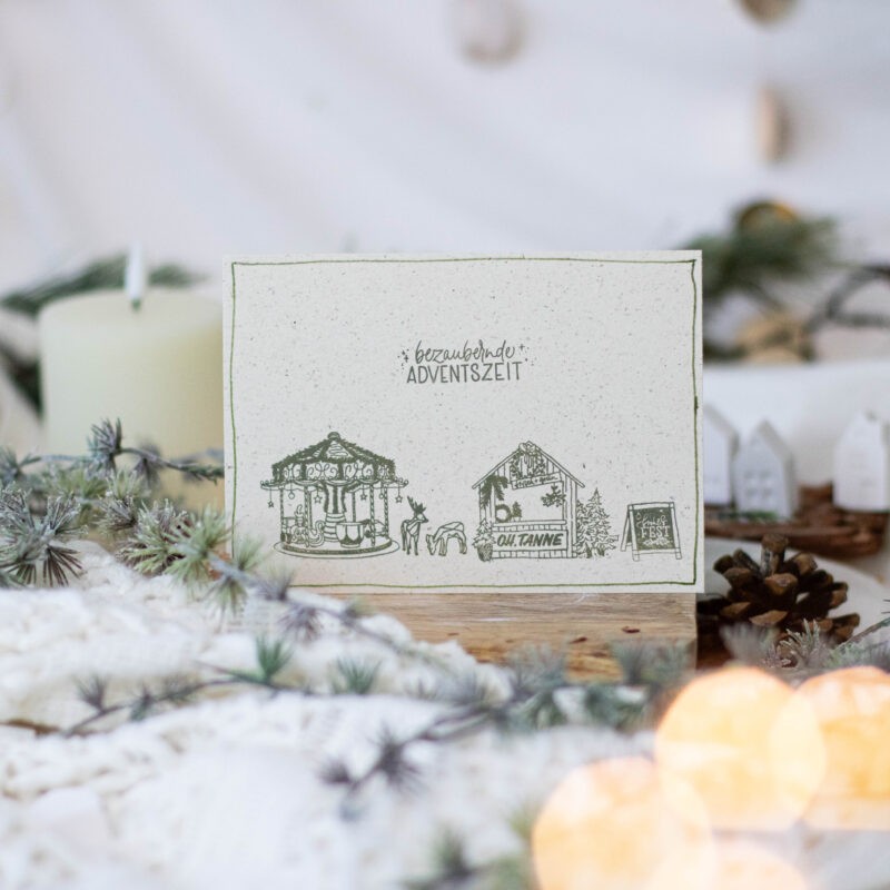 Stempelset Weihnachtsmarkt | Unsere kleine Bastelstube - DIY Bastelideen für Feste & Anlässe