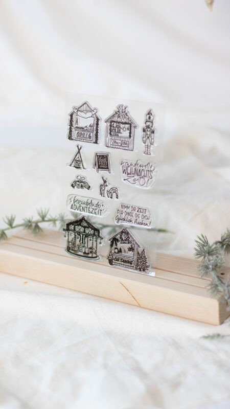 Stempelset Weihnachtsmarkt | Unsere kleine Bastelstube - DIY Bastelideen für Feste & Anlässe