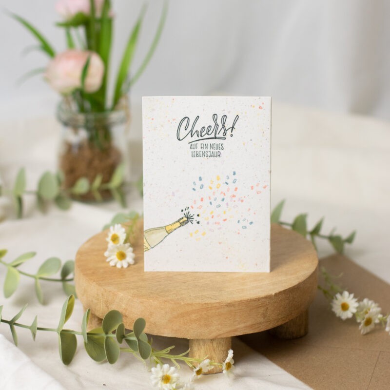 Stempelset Cheers | Unsere kleine Bastelstube - DIY Bastelideen für Feste & Anlässe