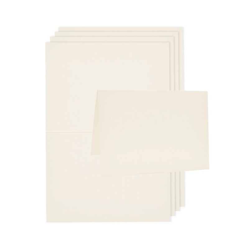 Paper Poetry Luxury Karten A6 - 5 Stück | Sand