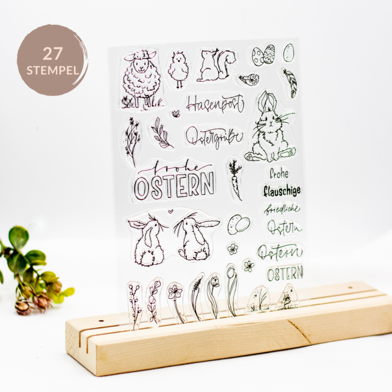 Stempelset Hasenpost - Unsere kleine Bastelstube