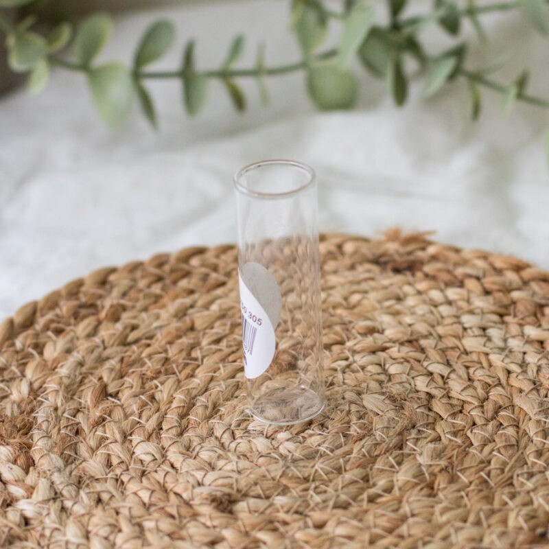 Reagenzglas mit Flachboden 20×65 mm für DIY und Deko