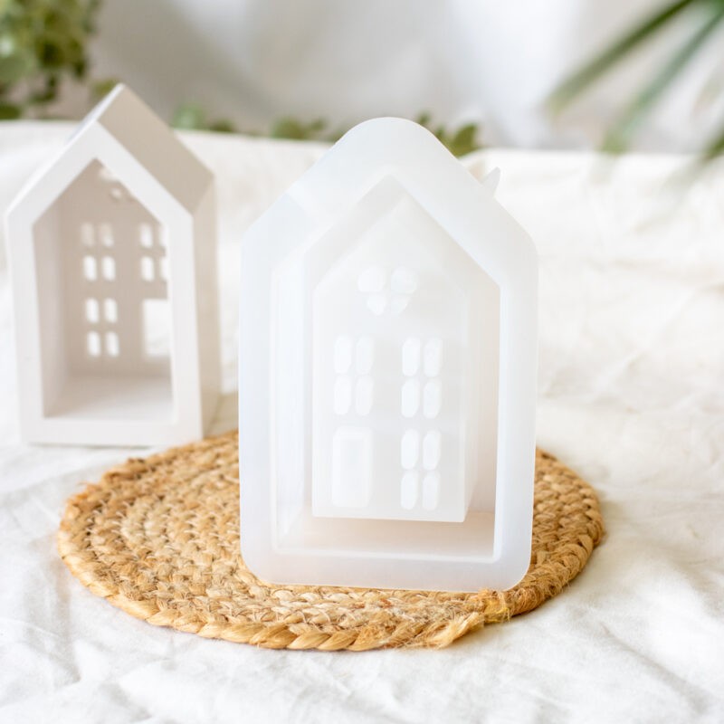 Silikonform für großes Deko-Haus zum Gießen – Hobby Fun
