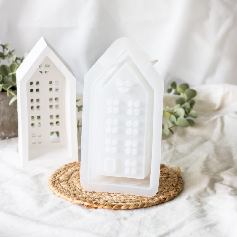 Große Silikonform für Deko-Haus mit LED – Hobby Fun