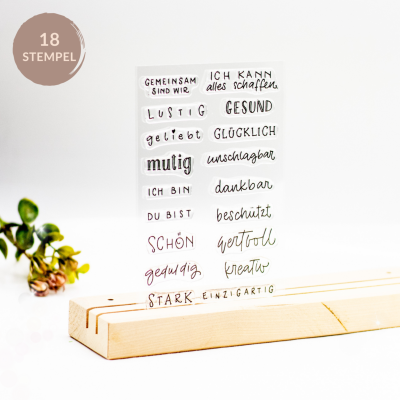 Stempelset Affirmationen - Unsesre kleine Bastelstube
