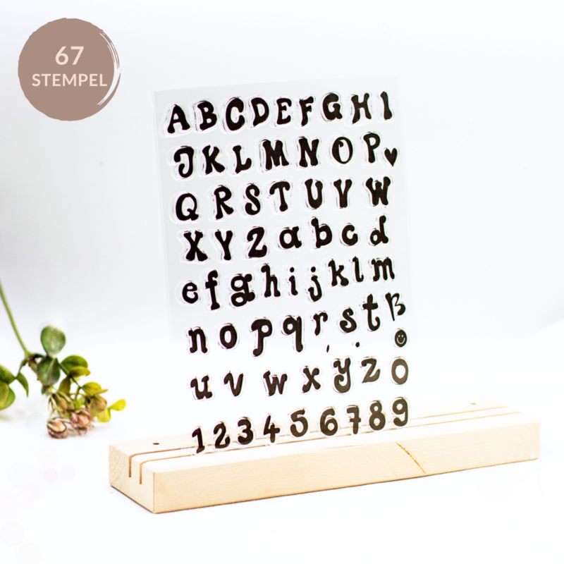 Stempelset Alphabet Good Vibes - Unsere kleine Bastelstube