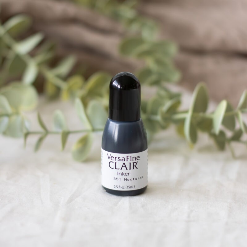 VersaFine Clair Nachfülltinte Nocturne Schwarz 20ml zum Nachfüllen von Stempelkissen