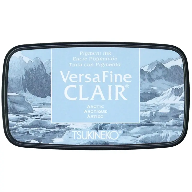 VersaFine Clair Stempelkissen Arctic von Tsukineko in frischem Blau für detailreiche Stempelabdrücke und Embossing