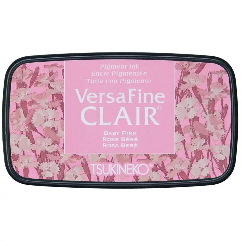 VersaFine Clair Stempelkissen Baby Pink von Tsukineko in zartem Rosa für detailreiche Stempelabdrücke und Embossing