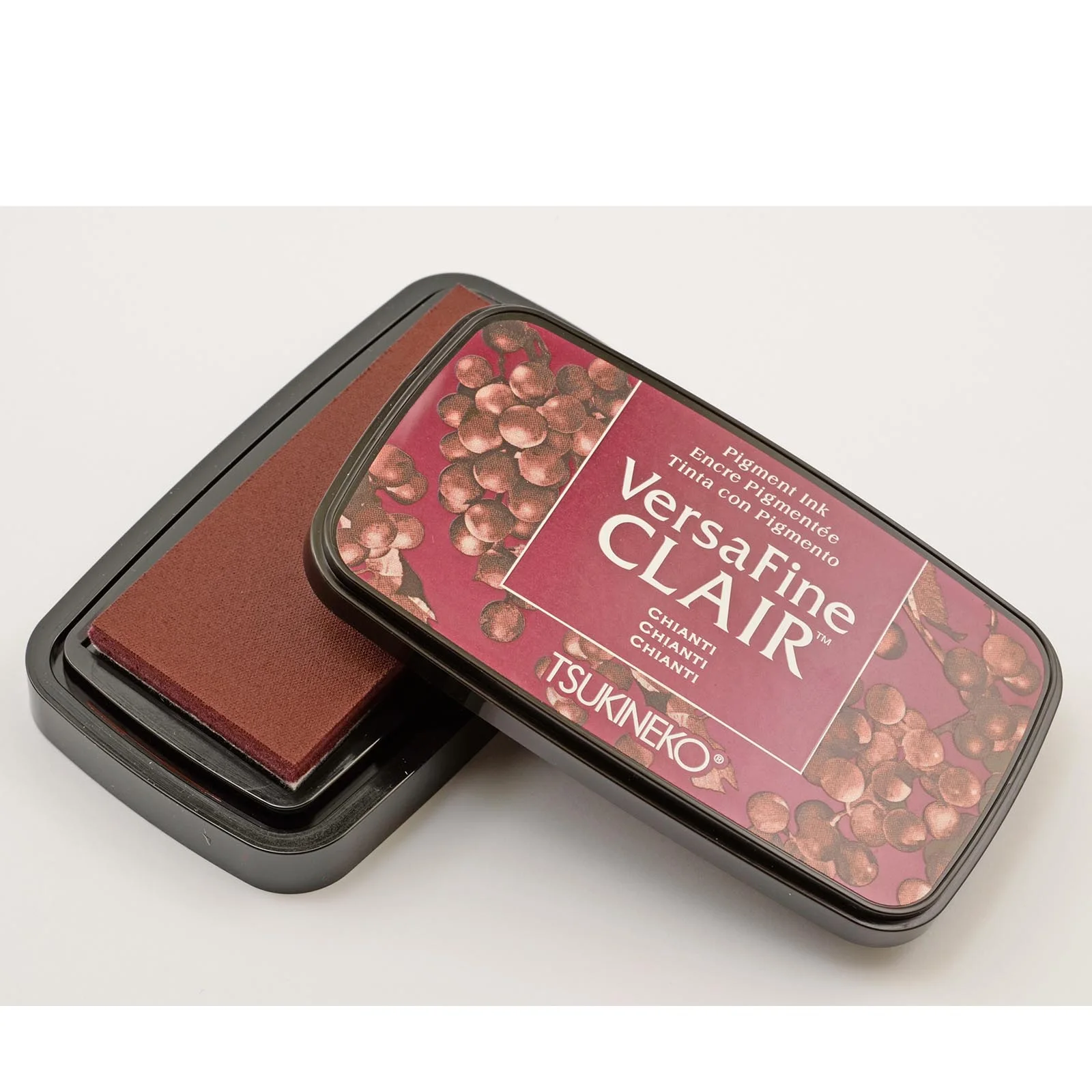 versafine-clair-stempelkissen-chianti-tsukineko1 VersaFine Clair Stempelkissen Chianti von Tsukineko in tiefem Rot für detailreiche Stempelabdrücke und Embossing