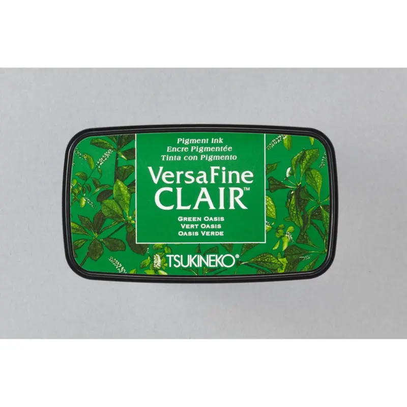 VersaFine Clair Stempelkissen Green Oasis von Tsukineko in tropischem Grün für detailreiche Stempelabdrücke und Embossing