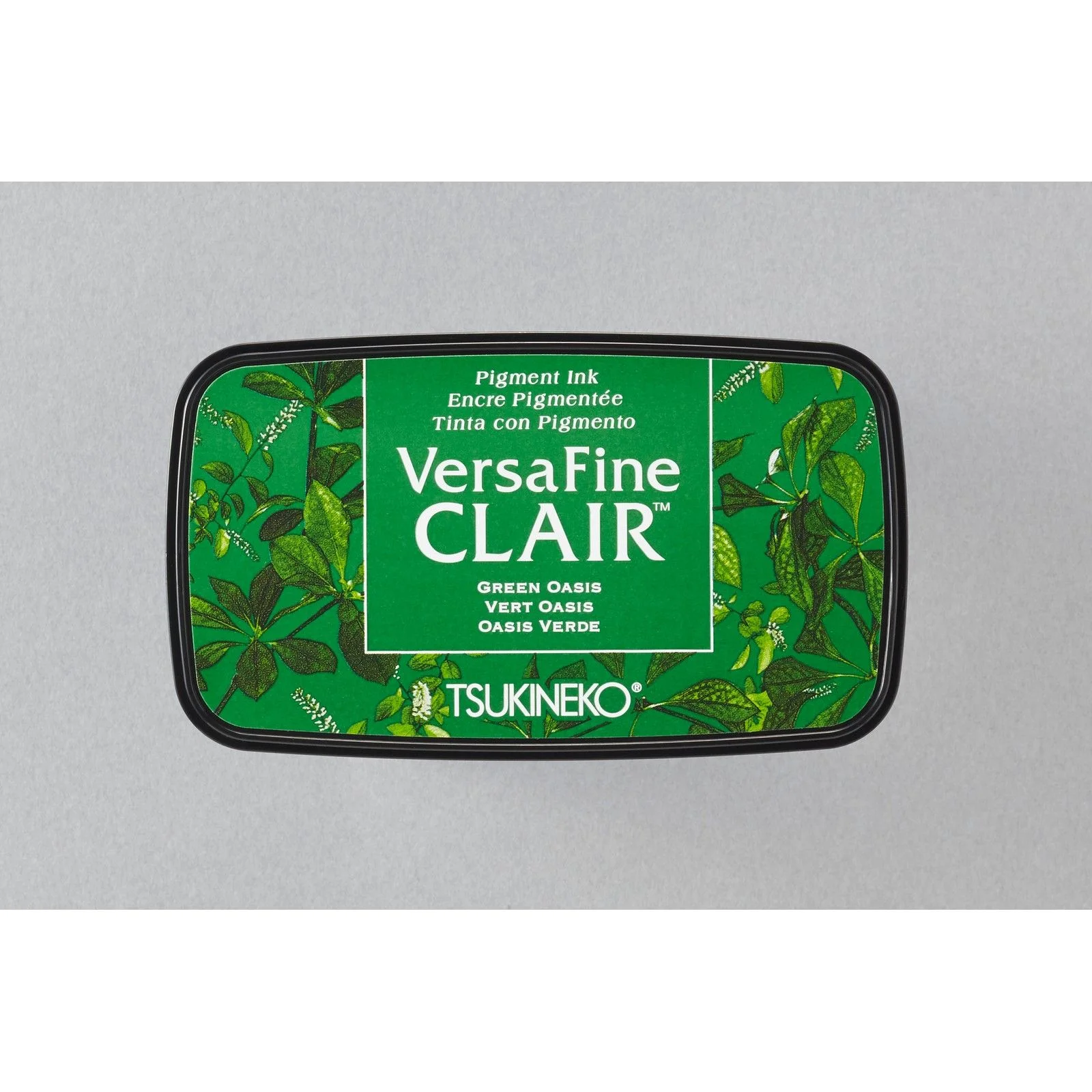 VersaFine Clair Stempelkissen Green Oasis – Tsukineko VersaFine Clair Stempelkissen Green Oasis von Tsukineko in tropischem Grün für detailreiche Stempelabdrücke und Embossing