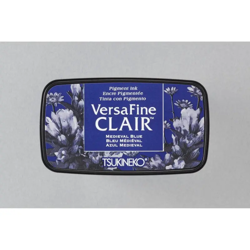 VersaFine Clair Stempelkissen Medieval Blue von Tsukineko in Dunkelblau für detailreiche Stempelabdrücke