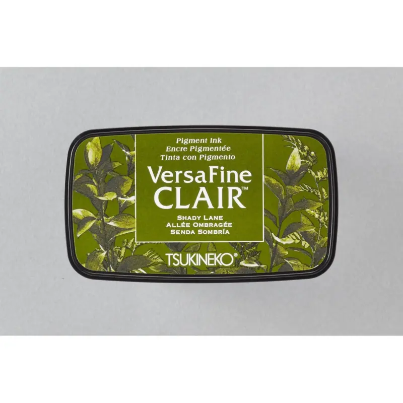 VersaFine Clair Dark Stempelkissen Shady Lane von Tsukineko für detailreiche Stempelabdrücke in dunklem Grün-Braun