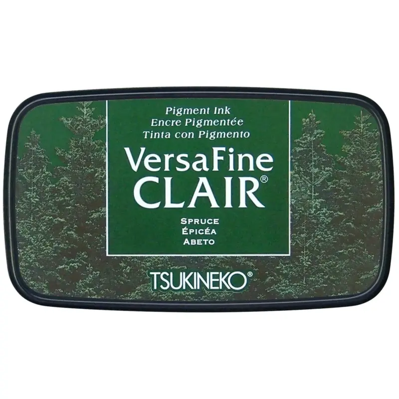 VersaFine Clair Stempelkissen Spruce von Tsukineko für detailreiche Stempelabdrücke in sattem Tannengrün