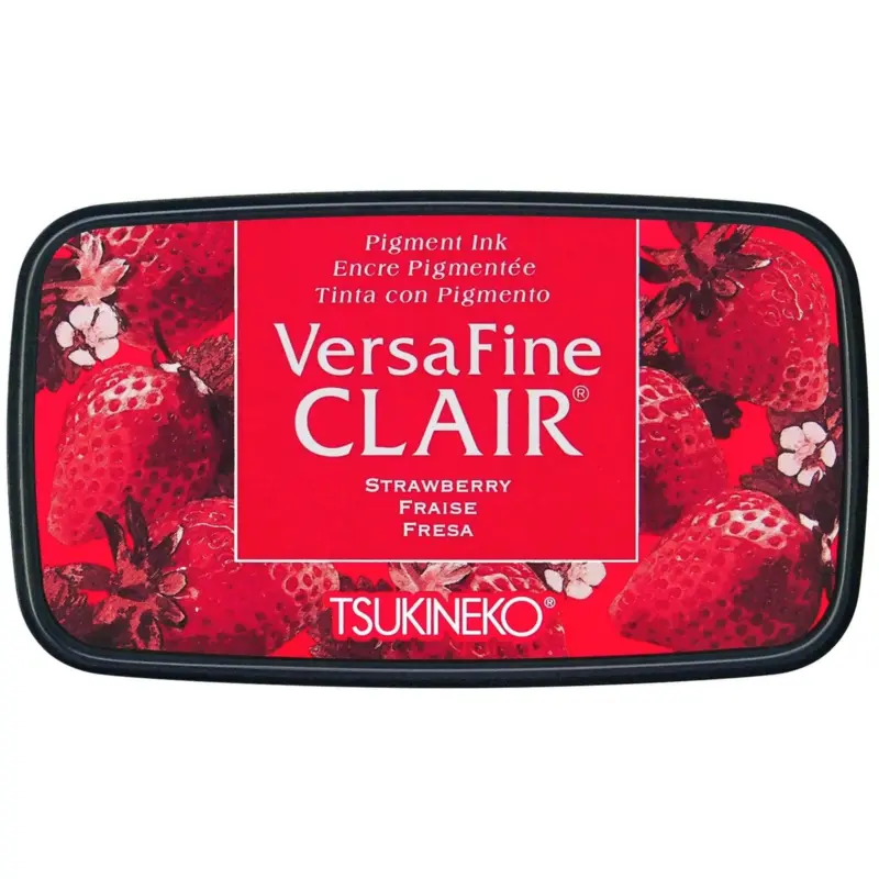VersaFine Clair Stempelkissen Strawberry von Tsukineko für detailreiche Stempelabdrücke in kräftigem Erdbeerrot